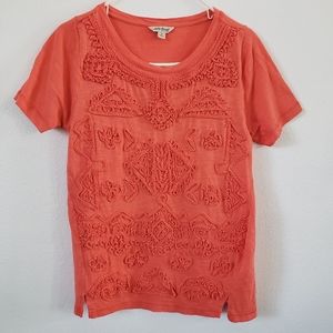 Lucky Brand Small Top Shirt Short Sleeve Round